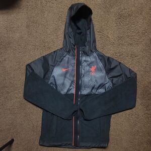 Nike Liverpool FC Winterized Zip Up Fleece Lined Jacket Mens Small DN3112-010